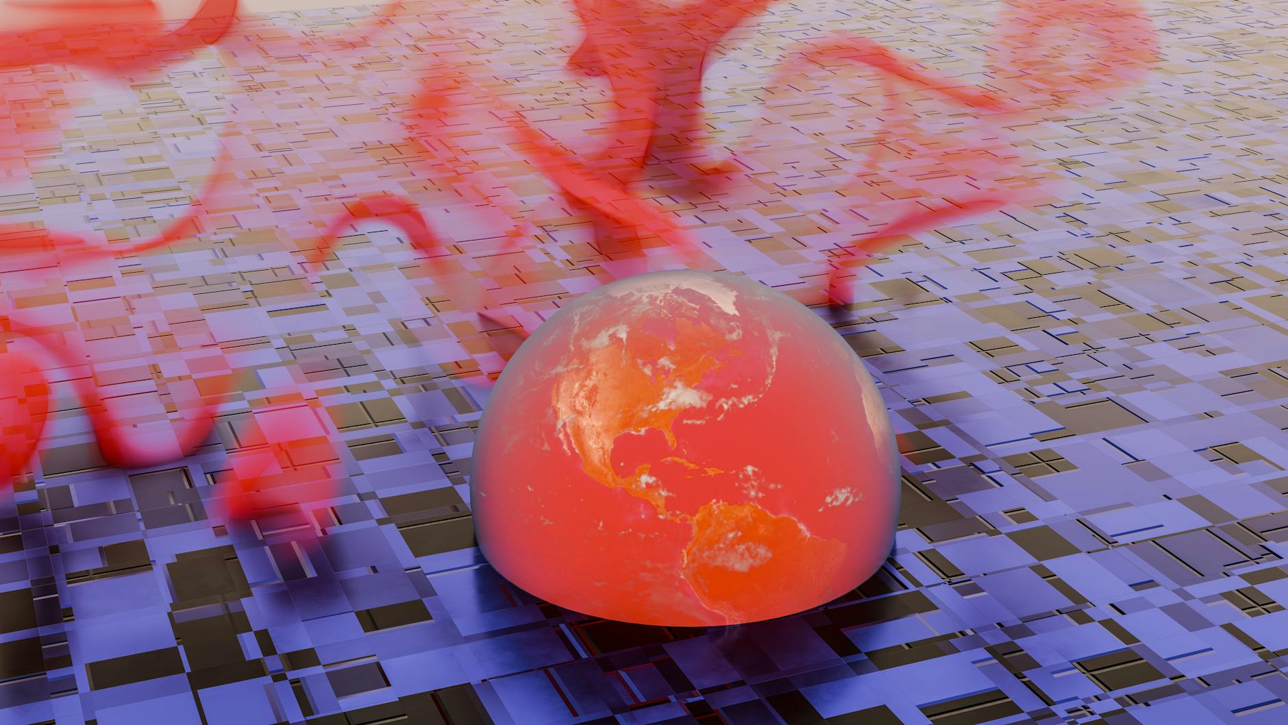 An infographic showing the rise in global temperatures over the last century. — climate change debate