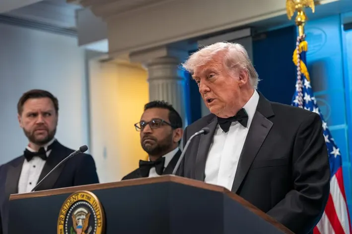 Trump's statement is about what happened at the White House.