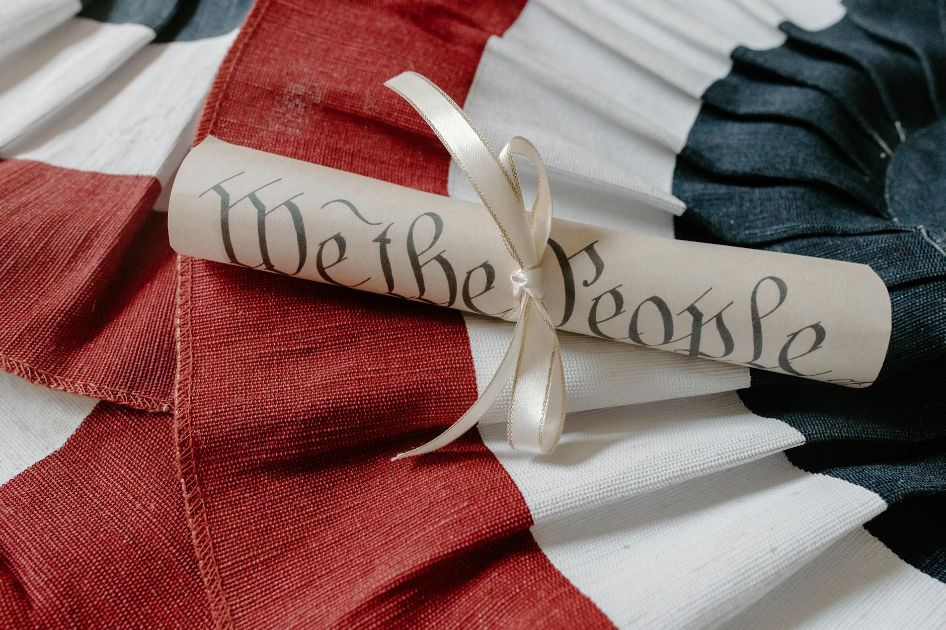 A historical photograph of the U.S. Constitutional Convention to highlight a significant moment in historical debates.