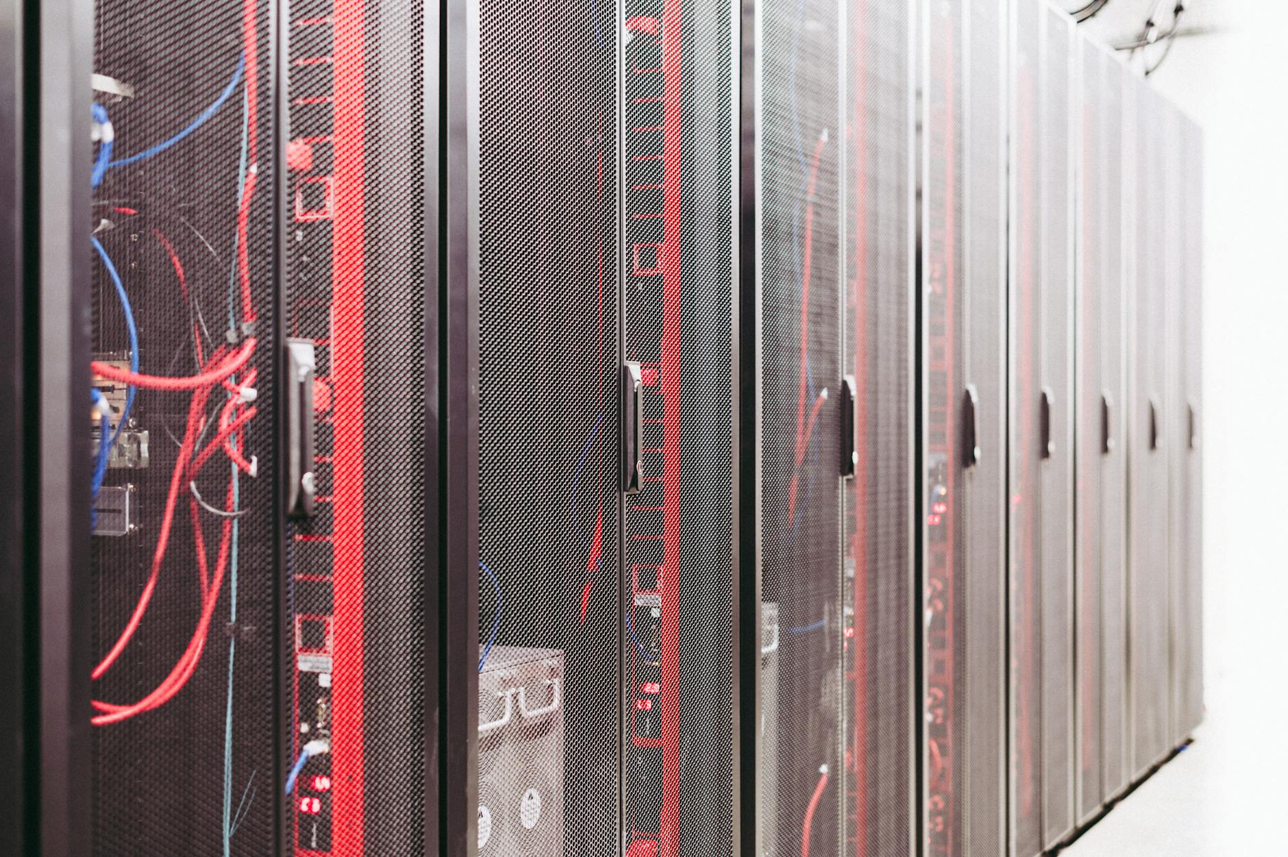 A photograph of a data center representing corporate surveillance and data collection. — surveillance ethics