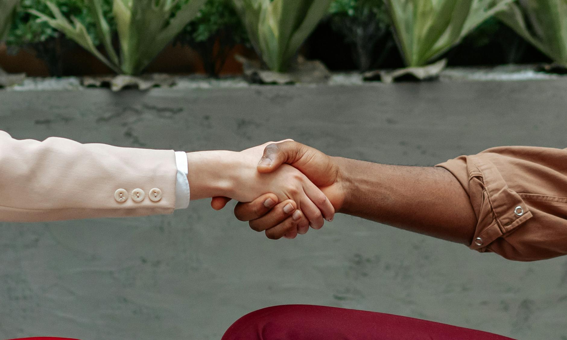 A visual of two people shaking hands to symbolize finding common ground in a debate. — emotional arguments