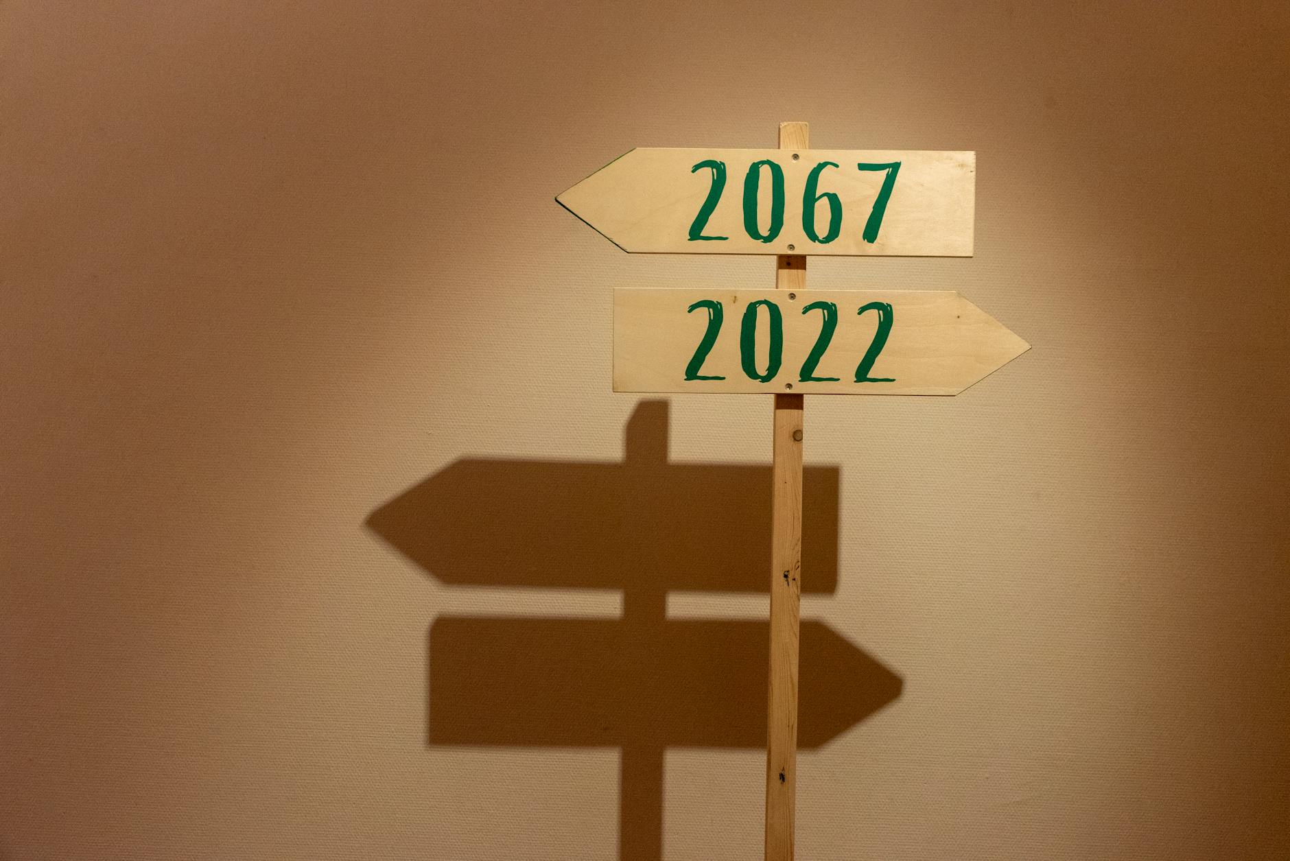 A visual representation of ethical dilemmas, featuring a crossroads sign symbolizing decision-making.