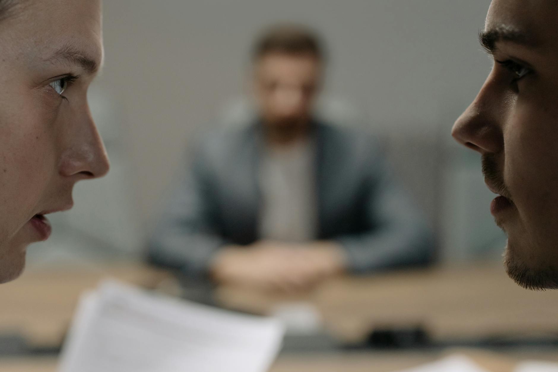An image showing participants actively listening to each other in a debate setting. — debate etiquette