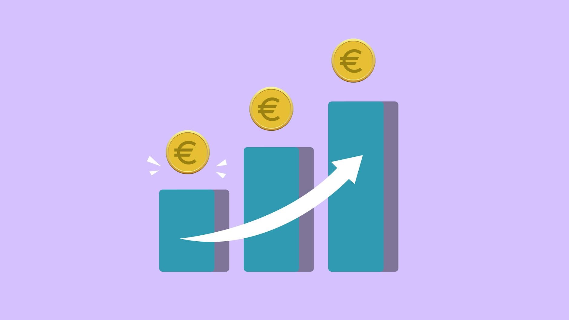 An infographic depicting the relationship between income levels and reported happiness rates in the money vs happiness debate.