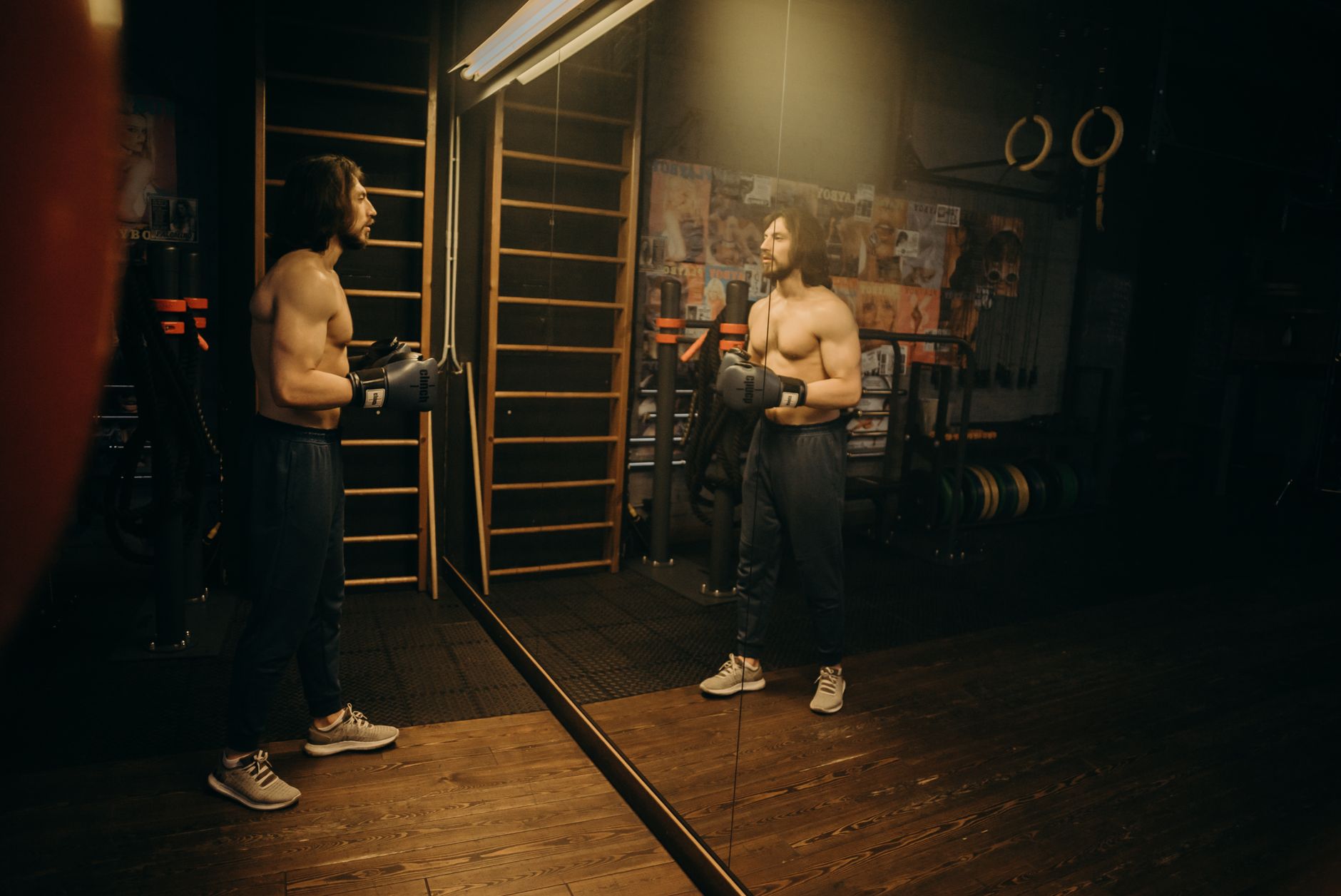 A speaker practicing in front of a mirror, showcasing determination and focus. — confidence in public speaking