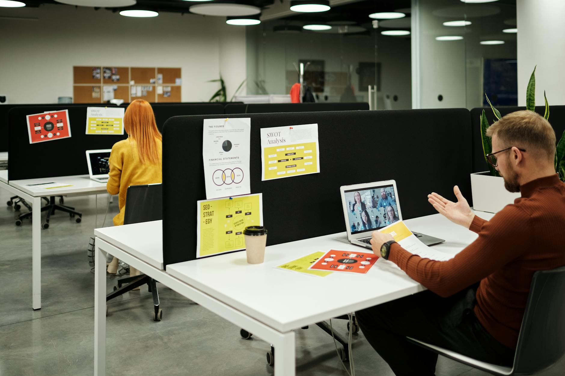 An infographic comparing productivity levels of remote workers versus in-office employees. — remote work future debate