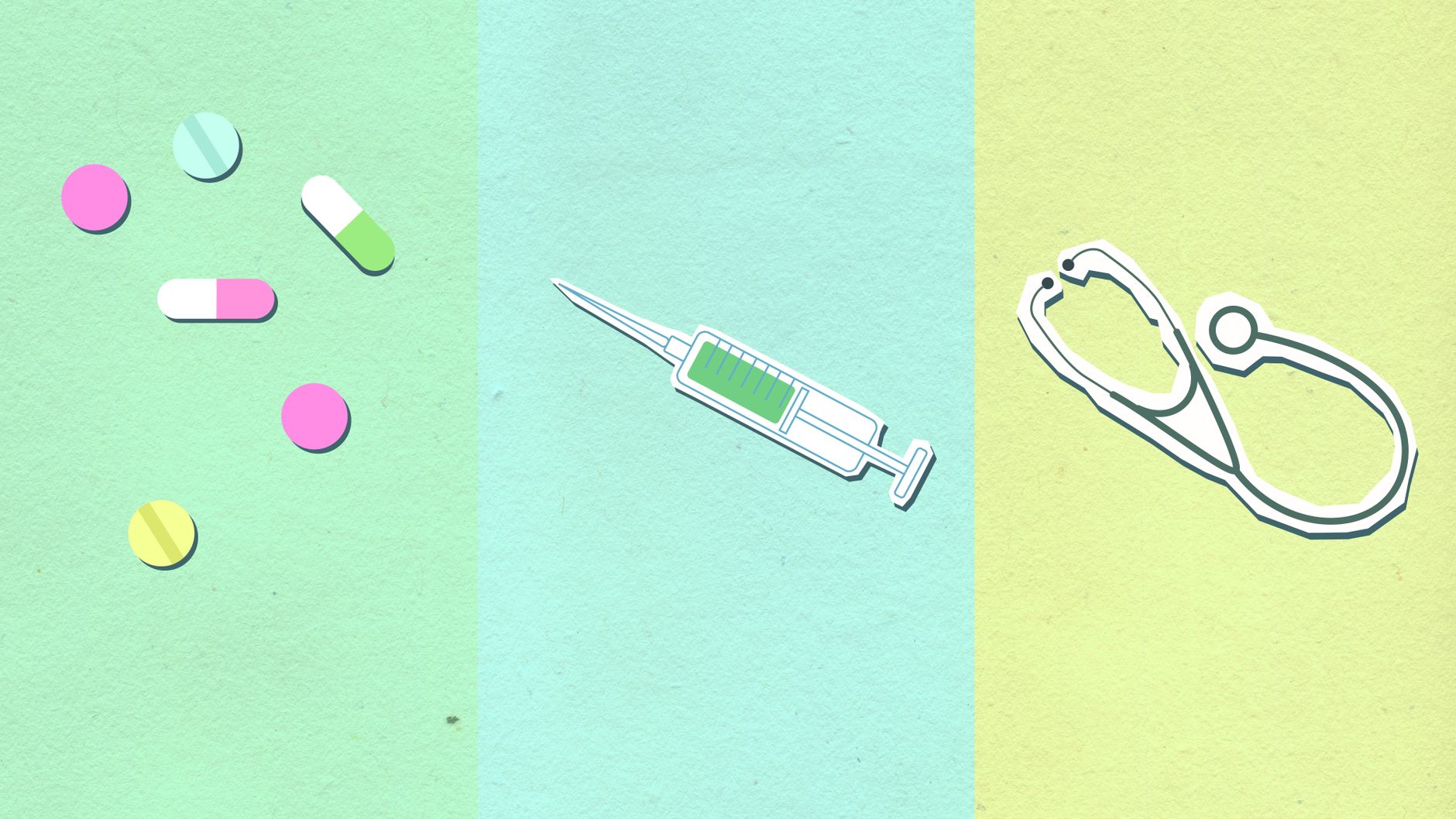 Illustration of a hybrid healthcare model combining public and private options. — healthcare debate