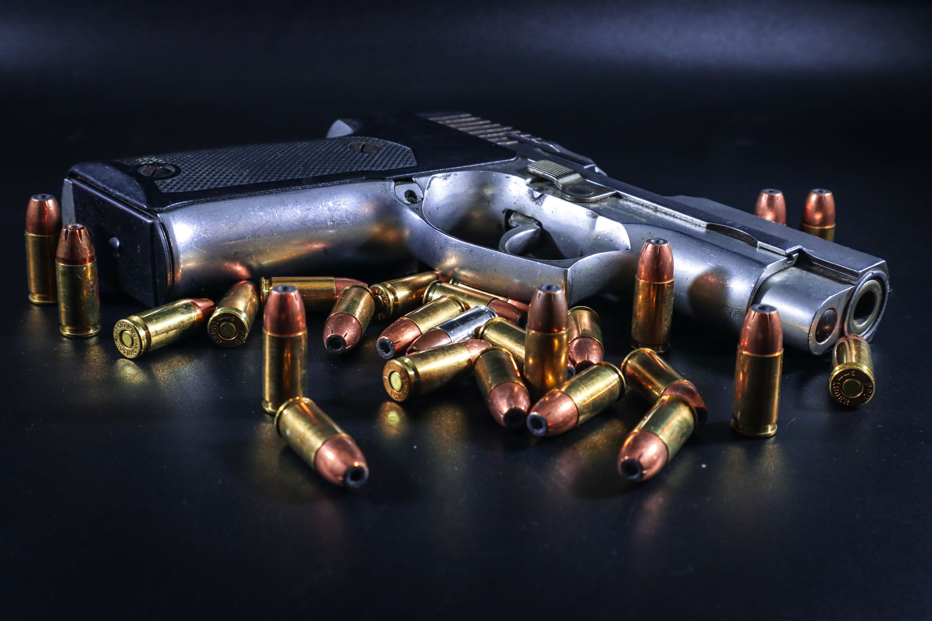 Infographic showing statistics on gun violence and legislation changes related to the gun control debate