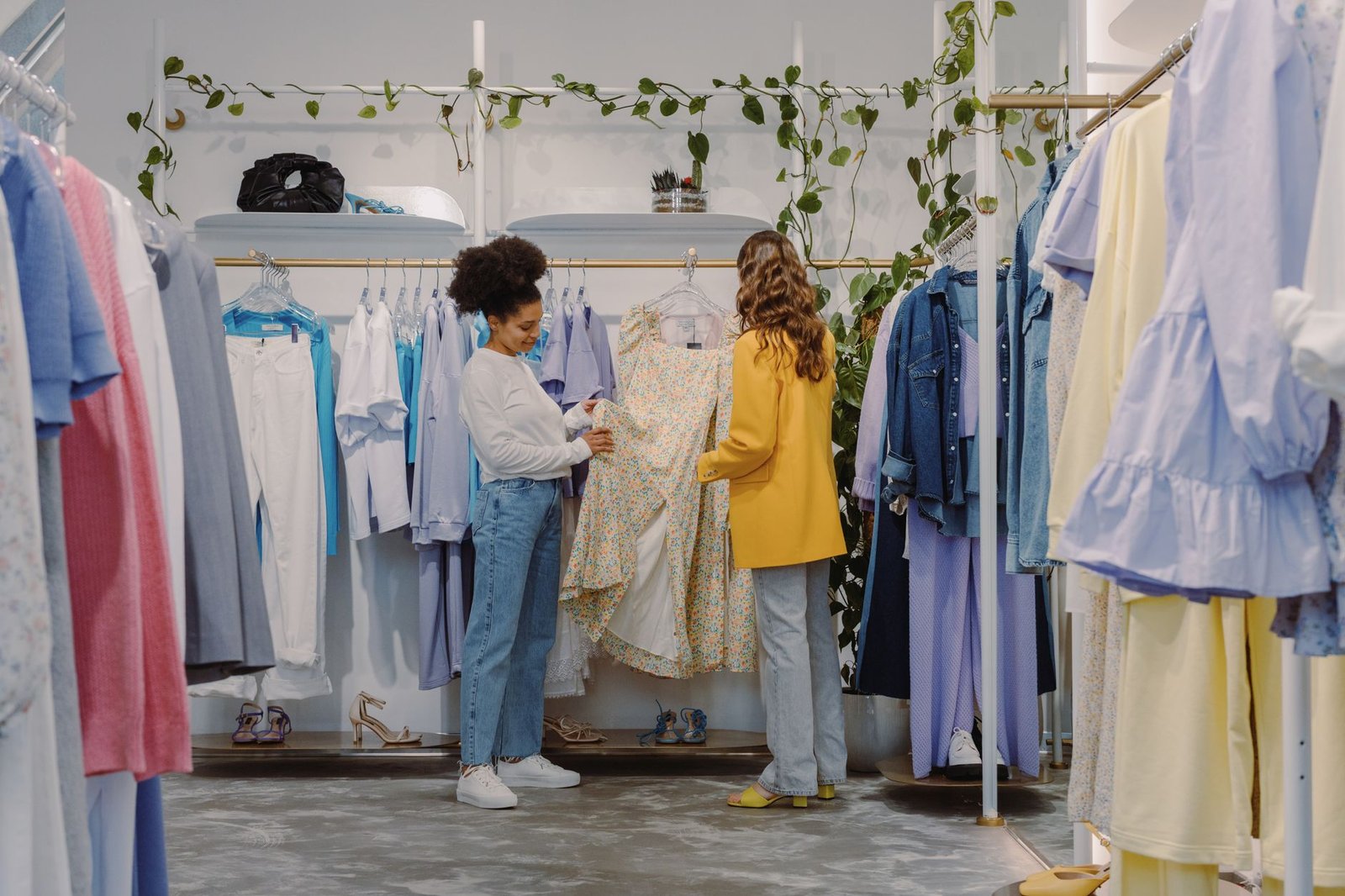 A comparison image of sustainable fashion choices versus fast fashion options. — fast fashion impact