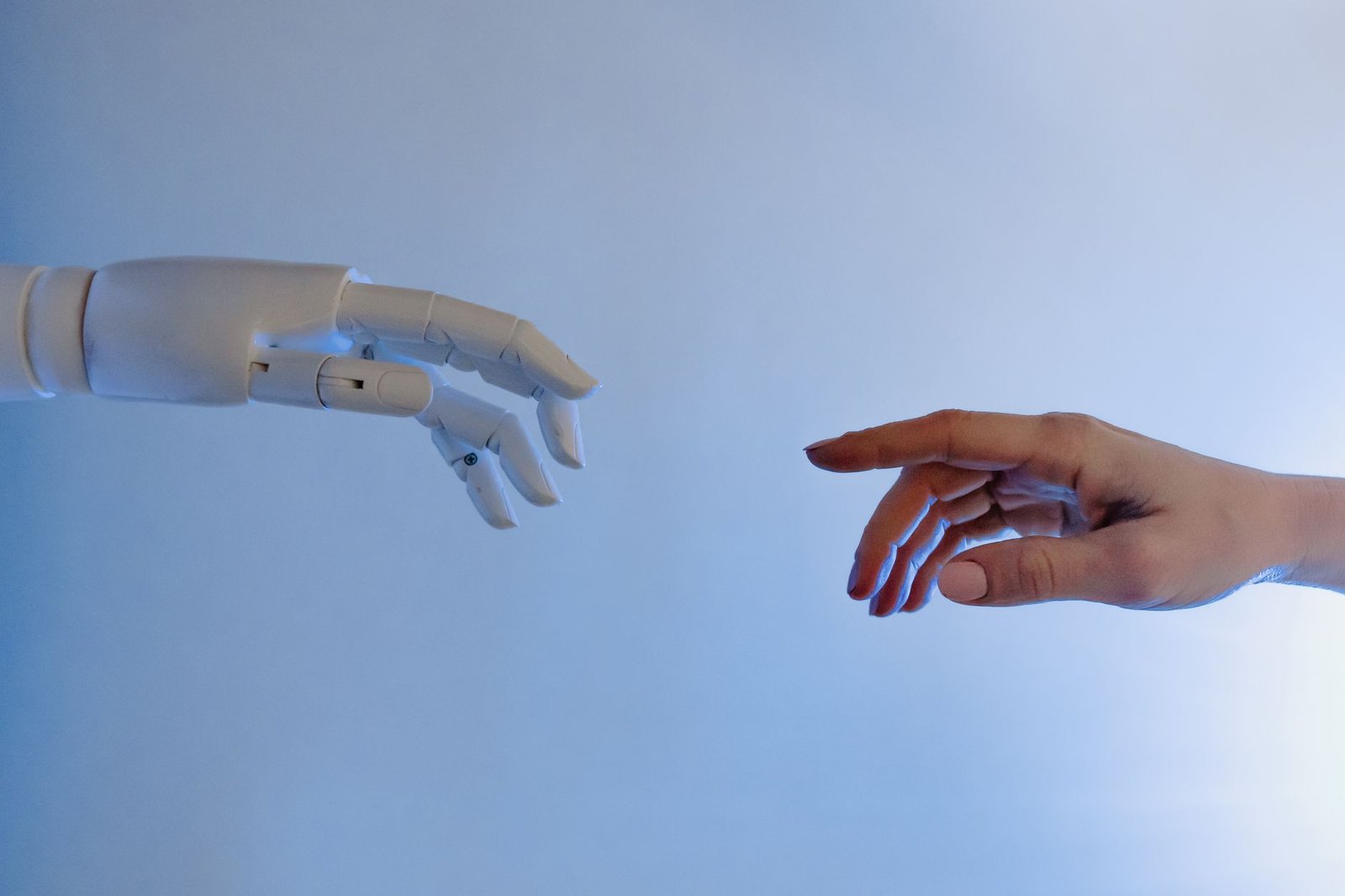 A conceptual image of a cyborg integrating technology into human biology. — human enhancement debate