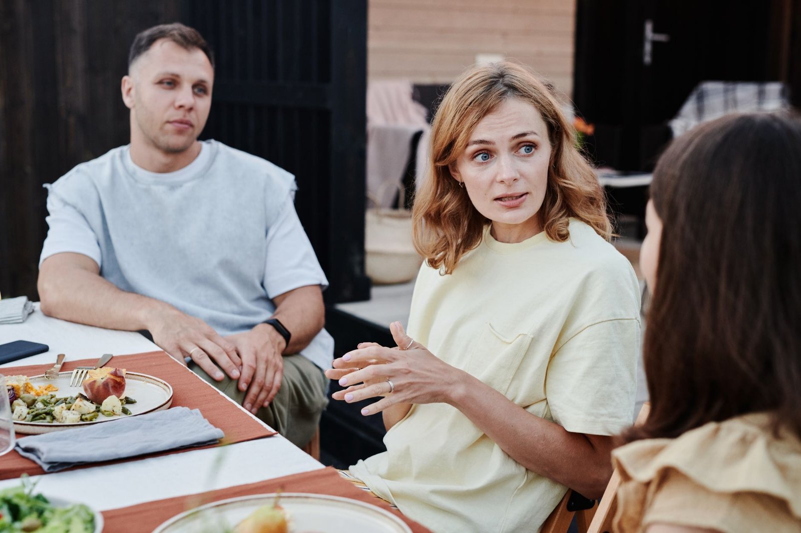 A family discussion at the dinner table illustrating a negotiation scenario. — negotiation skills