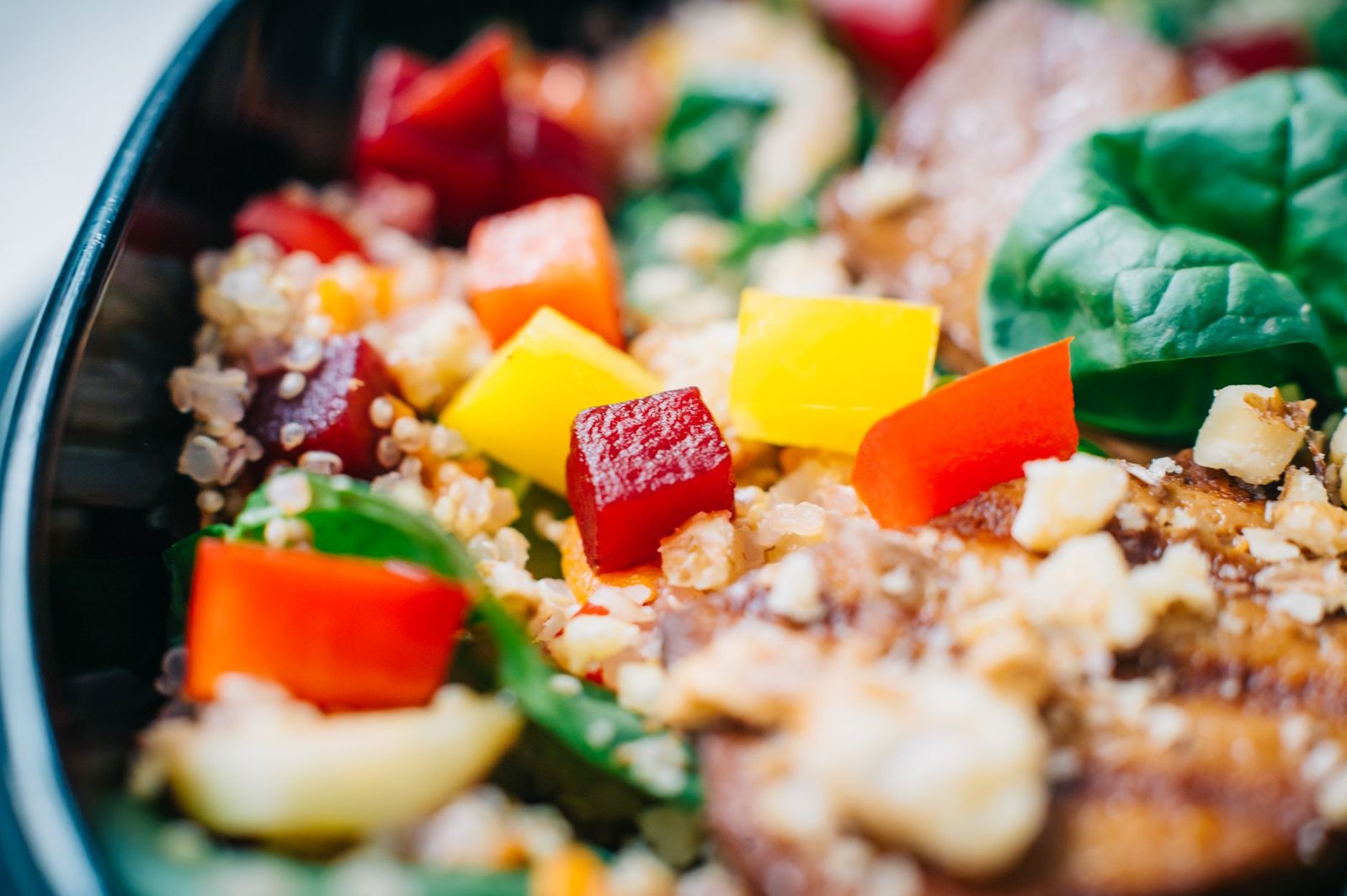 A photo of a colorful vegan meal highlighting plant-based ingredients — veganism debate