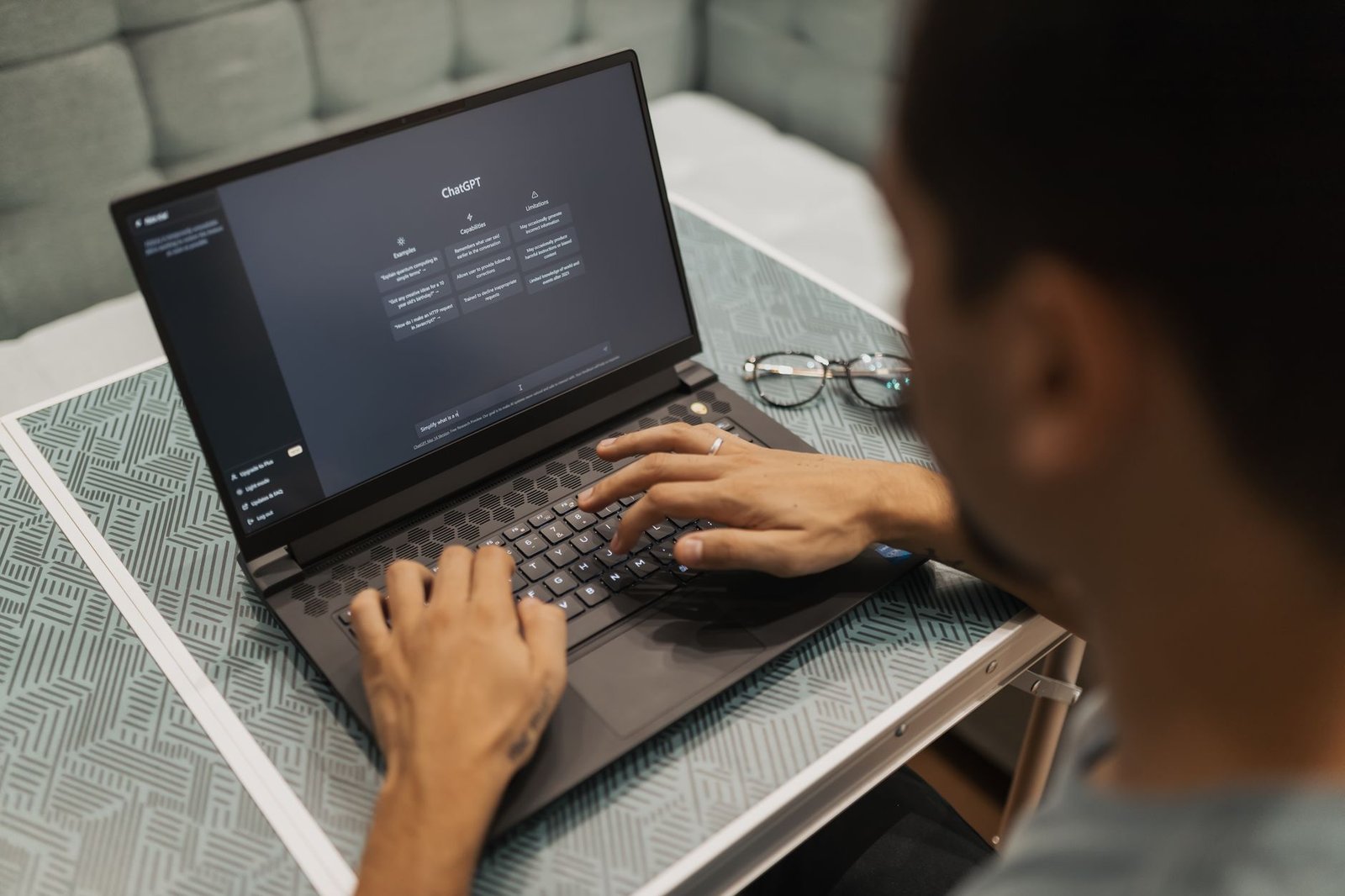 A split image contrasting remote work environments with in-office settings, relevant to the remote work debate.