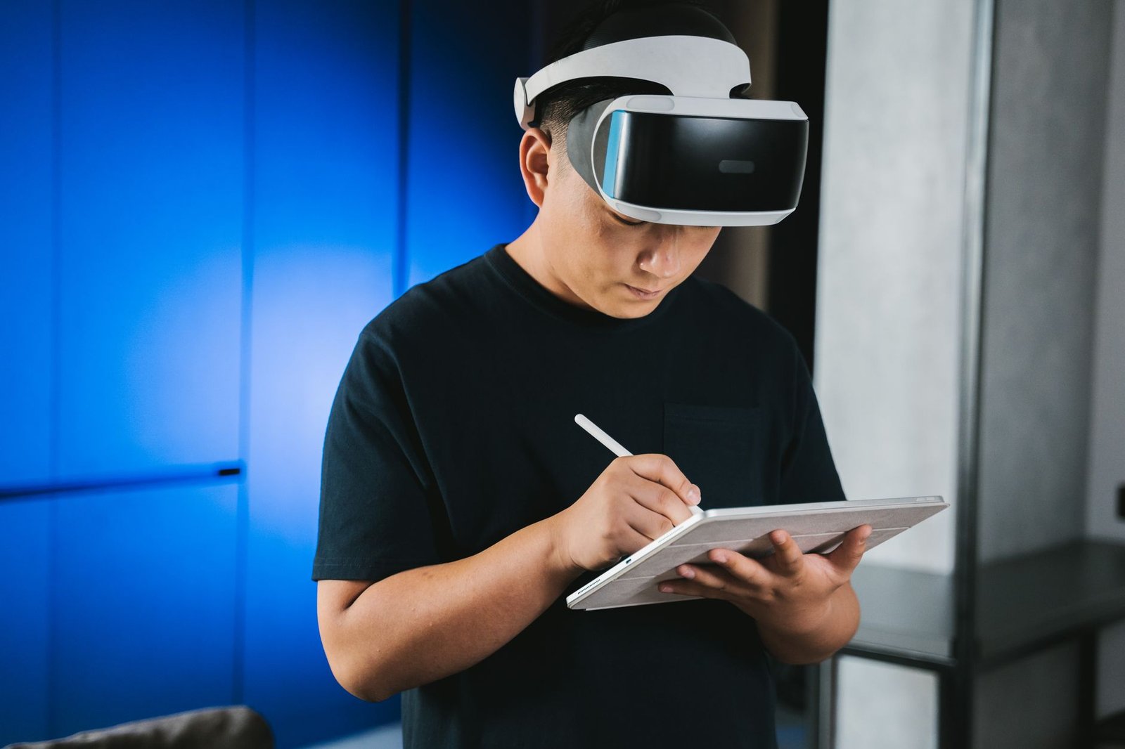 A visual representation of the technological advancements in education, such as AI and VR tools, contributing to the future education debate.