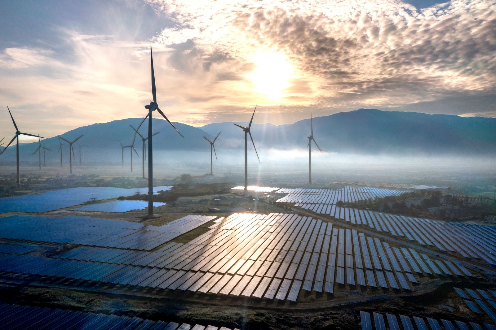 An infographic illustrating renewable energy sources and their potential impact on reducing carbon emissions. — climate …