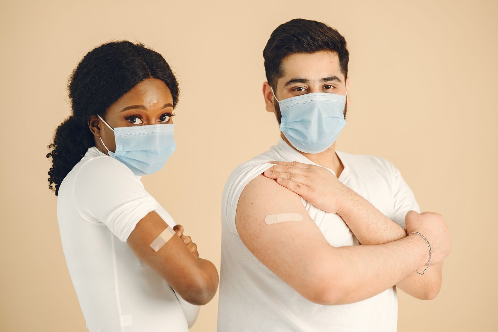 A photo of a public health campaign promoting vaccinations, featuring diverse community members. — mandatory vaccines