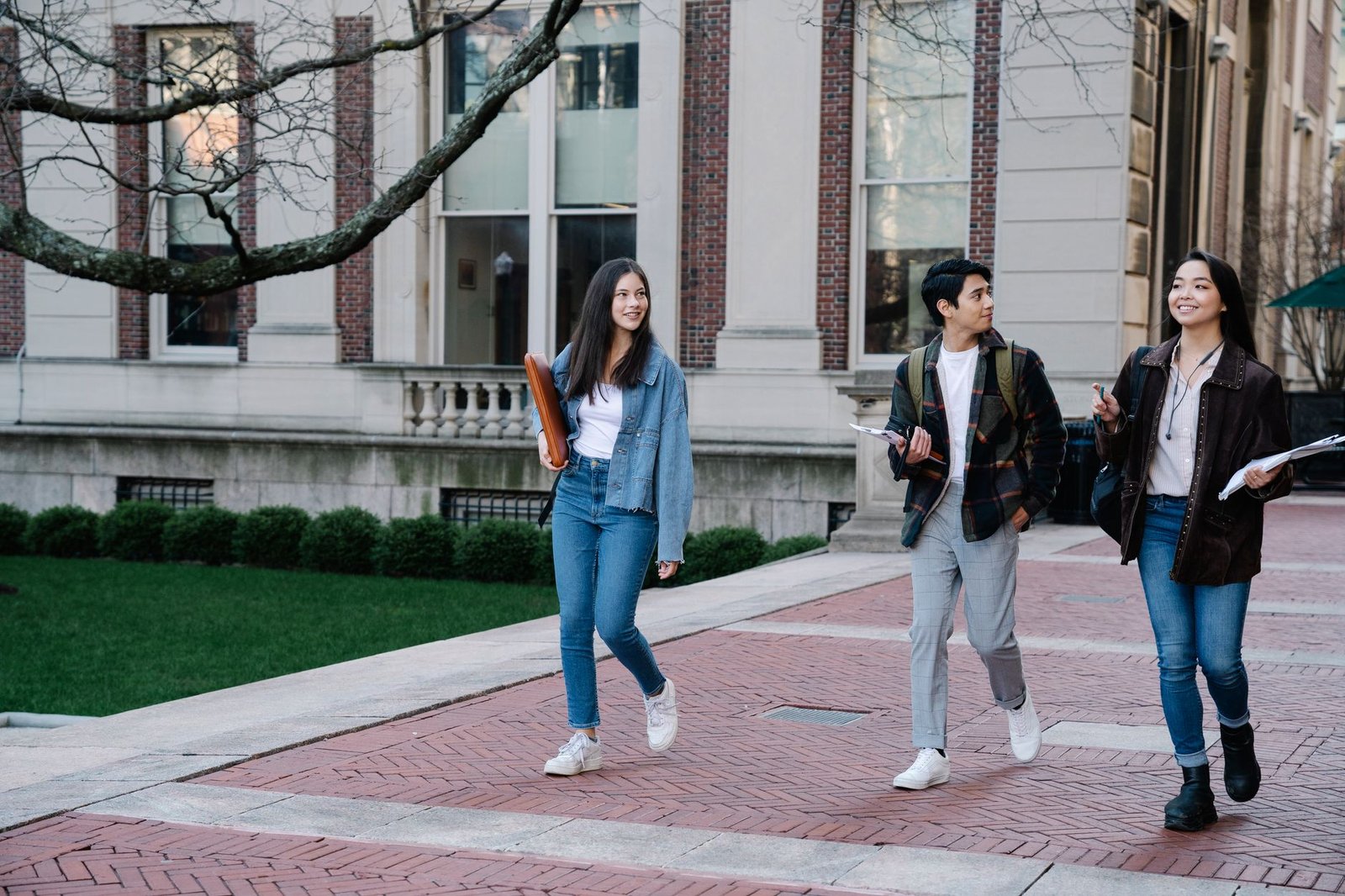 A photo of students from diverse backgrounds attending a college campus. — free college education