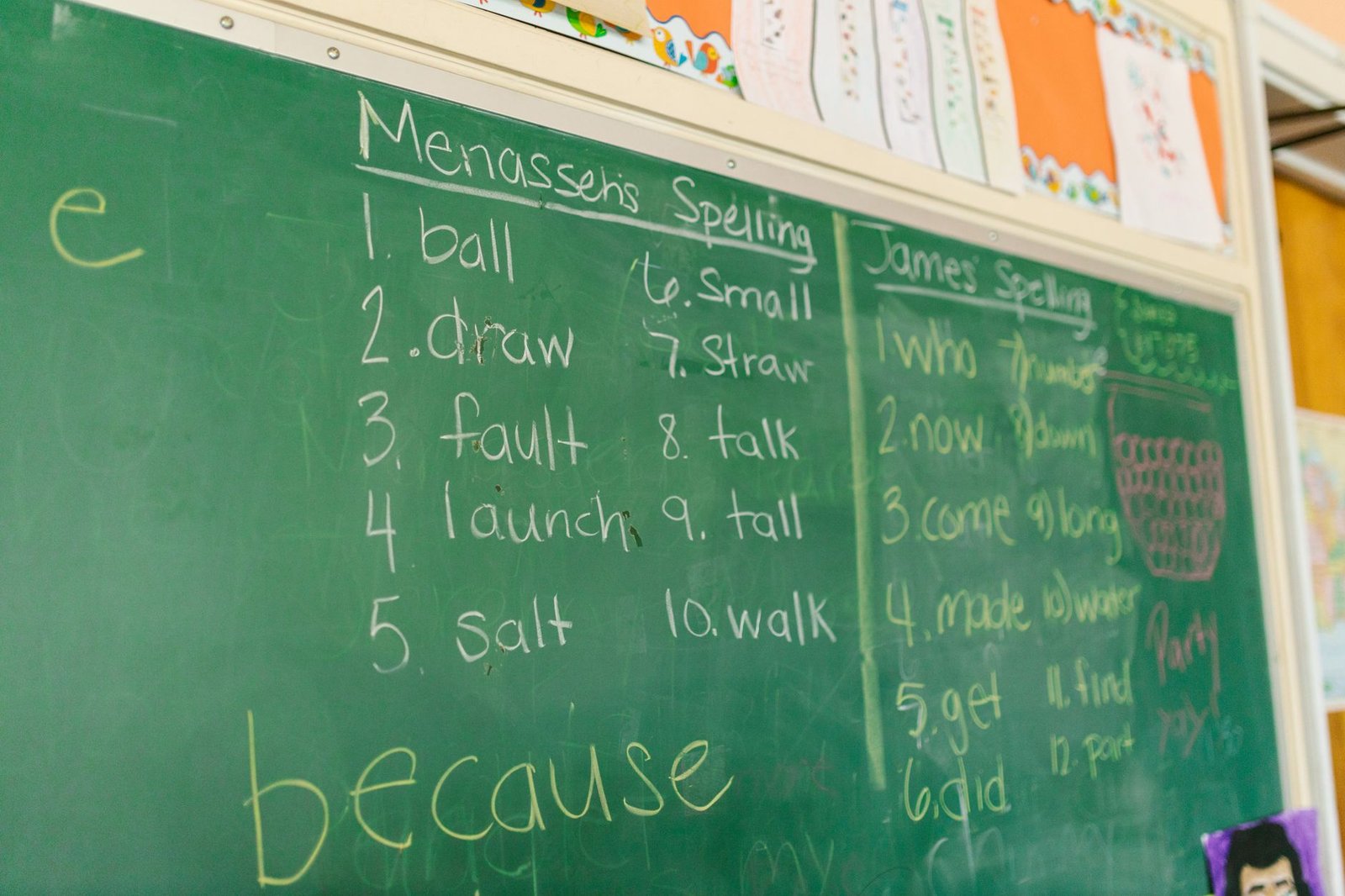 A visual list of clever debate topics for students displayed on a chalkboard.