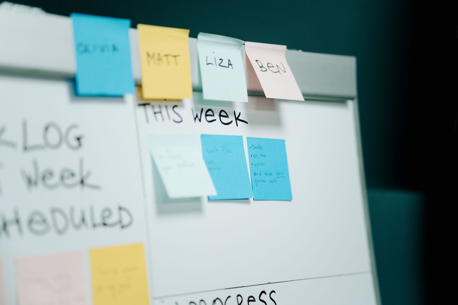 An organized agenda for a debate club meeting displayed on a whiteboard. — starting a debate club