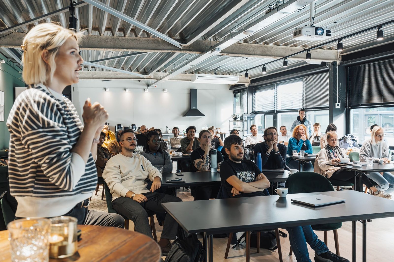 A classroom setting where a workshop on debate skills is being conducted, highlighting collaboration and learning. — deb…
