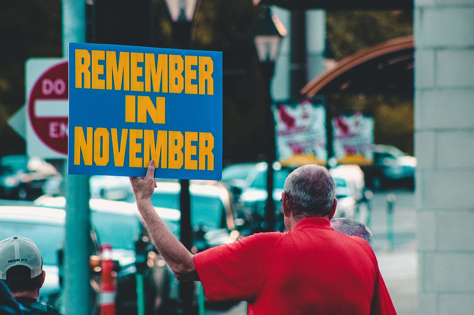 A photo of a civic engagement event, showcasing community participation in democracy decline